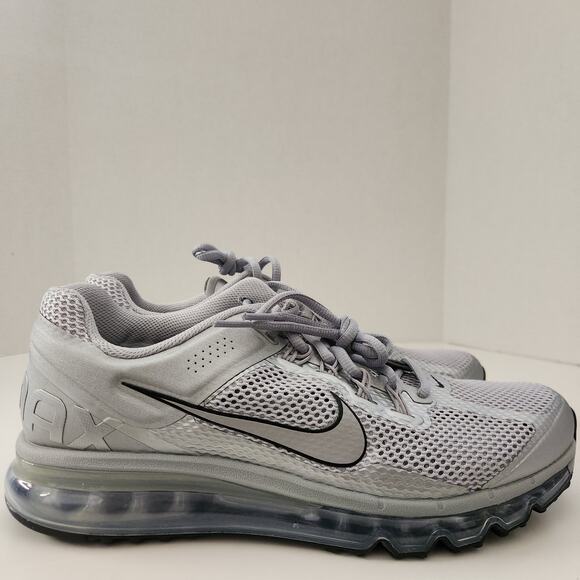 Nike Air Max 2013 Men\'s Shoes (HQ3025-001, Silver/Black) Size 10 main image 9